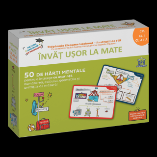 Invat usor la mate: 50 de harti mentale - Volumul I - CP, Cls. I, a II-a, DPH, 6-7 ani +