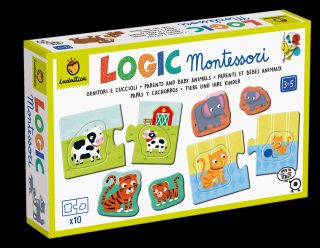 Joc de logica MONTESSORI - Parinti si copii, Ludattica, 3-5 ani