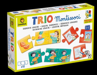 Joc de logica TRIO MONTESSORI - Succesiuni logice, Ludattica, 3 - 5 ani