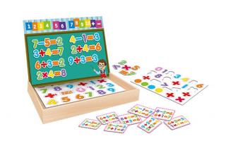 Joc Educativ cu Tabla Magnetica si de Desenat - Cifre Magnetice, Cypress Toys, 3 ani+