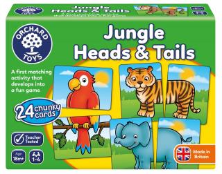 Joc educativ Jungla JUNGLE HEADS  TAILS, Orchard Toys, 1-2 ani +