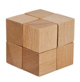 Joc logic IQ din lemn Eight cubes, Fridolin, 8-9 ani +