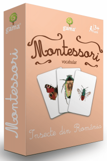 Joc Montessori Insecte din Romania, Editura Gama, 2-3 ani +