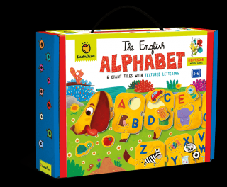 Joc Montessori - Puzzle Alfabet ,   Catelul Prietenos, 3-6 ani, Ludattica