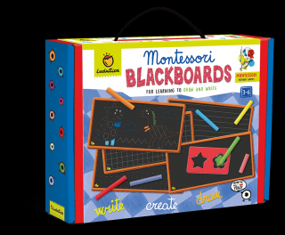 Joc Montessori - tablite de scriere, 3-6 ani, Ludattica