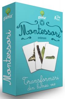 Joc Montessori Transformari din lumea vie, Editura Gama, 2-3 ani +