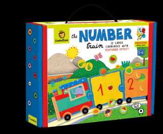 Joc Montessori Trenuletul numerelor, 3- 6 ani, Ludattica