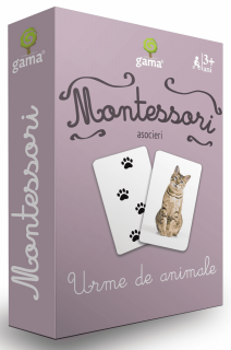 Joc Montessori Urme de animale, Editura Gama, 2-3 ani +