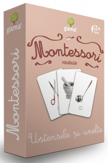 Joc Montessori Ustensile si unelte, Editura Gama, 1-2 ani +