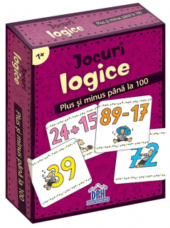 Jocuri logice - Plus si minus pana la 100, DPH, 6-7 ani +