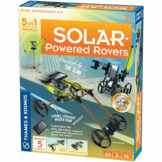 Kit STEM de contruit vehicule cu energie solara, 8 ani+
