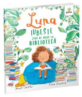 Luna iubeste ziua de mers la biblioteca, Editura Gama, 2-3 ani +