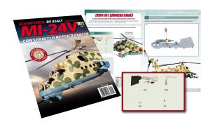 Macheta Elicopterului de asalt MI-24V Nr.101, Eaglemoss, 12 ani +