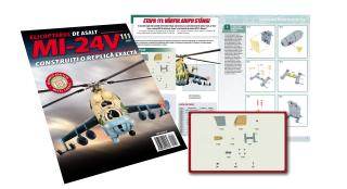 Macheta Elicopterului de asalt MI-24V Nr.111, Eaglemoss, 12 ani +