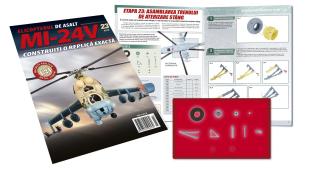 Macheta Elicopterului de asalt MI-24V Nr.23, Eaglemoss, 12 ani +