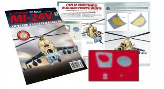 Macheta Elicopterului de asalt MI-24V Nr.43, Eaglemoss, 12 ani +