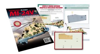 Macheta Elicopterului de asalt MI-24V Nr.61, Eaglemoss, 12 ani +