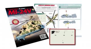 Macheta Elicopterului de asalt MI-24V Nr.69, Eaglemoss, 12 ani +