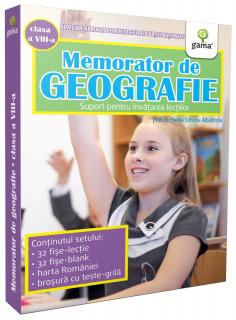 Memorator de geografie. Clasa a VIII-a, Editura Gama, 12 ani +