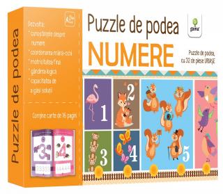Numere, Puzzle de Podea, Editura Gama, 2-3 ani +