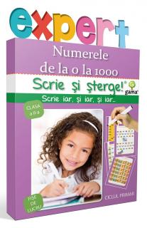 Numerele de la 0 la 1000, Editura Gama, 6-7 ani +