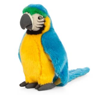 Papagal Macaw Albastru 24 cm  - Jucarie de plus Living Nature