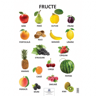 Plansa - Fructe, DPH, 2-3 ani +