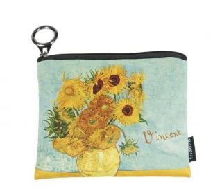 Portmoneu textil Van Gogh Sunflowers, Fridolin, 2-3 ani +