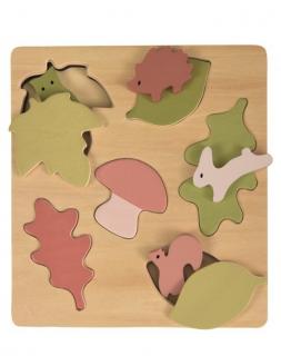 Puzzle animale si frunze, Egmont toys, 0-1 ani +