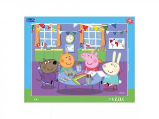 Puzzle cu rama - Purcelusa Peppa (40 piese), Dino, 4-5 ani +