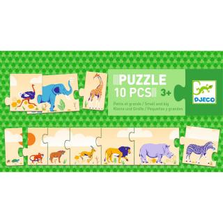 Puzzle Djeco De la mic la mare, 2-3 ani +