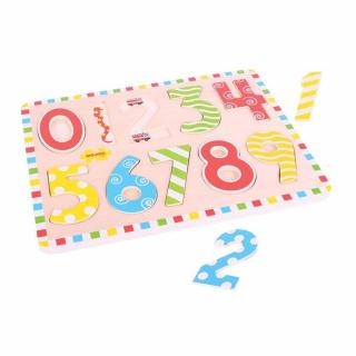 Puzzle mare 123, BIGJIGS Toys, 2-3 ani +