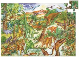 Puzzle observatie Djeco Dinozauri, 6-7 ani +