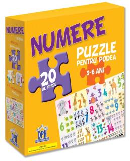 Puzzle pentru podea - Numere, DPH, 2-3 ani +