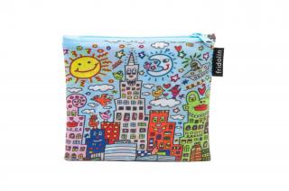 Sacosa din material reciclat, design James Rizzi