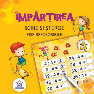 Scrie si sterge - Impartirea, DPH, 8-9 ani +