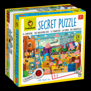 Secret Puzzle - Santierul, Ludattica, 3 ani+, 24 piese