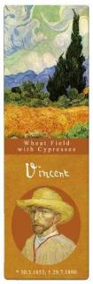 Semn de carte, Van Gogh-Wheatfield, Fridolin, 2-3 ani +