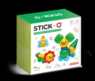 Set cu magneti Stick-O, Prieteni din natura, Clicstoys, 1-2 ani +