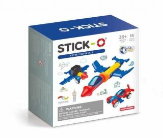 Set cu magneti Stick-O, Vehicule, Clicstoys, 2-3 ani +