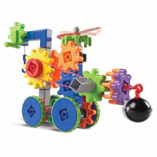 Set de constructie Gears! - Utilaje in miscare, Learning Resources, 4-5 ani +