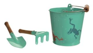 Set de gradinarit galeata cu broscute, Egmont toys, 2-3 ani +