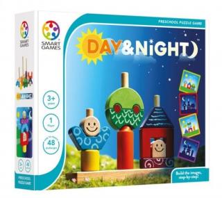 Smart Games - Day  Night, joc de logica cu 48 de provocari, 2+ ani