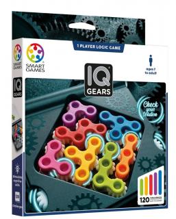 Smart Games - IQ Gears, joc de logica cu 120 de provocari, 7ani+