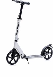 Trotineta copii si adulti BlackWheels ORIO Alb, cu inaltime reglabila, roata diametru 200 mm
