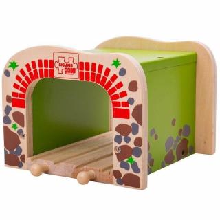 Tunel dublu, BIGJIGS Toys, 2-3 ani +