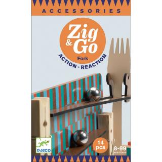 Zig  Go - Fork, Furculita set 14 piese, Djeco, 8-9 ani +