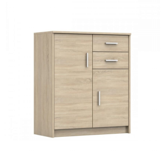 Comoda Mixta Sara, Culoare Sonoma, 80x80x45 cm