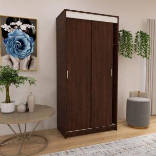 Dressing Barcelona, 200x100x50 cm, Culoare Wenge din pal de 18 mm