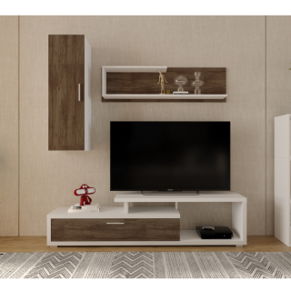 Living Smart 170 cm, Culoare Alb Stejar Inchis